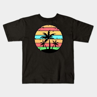 Palm trees style retro Kids T-Shirt